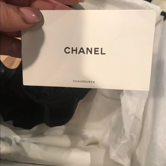 Chanel NIB Women’s Lambskin & Mesh Black booties - Picture 5 of 8